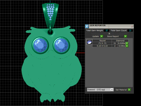Wise Owl Pendant 3D Printable Model 3D Print Model