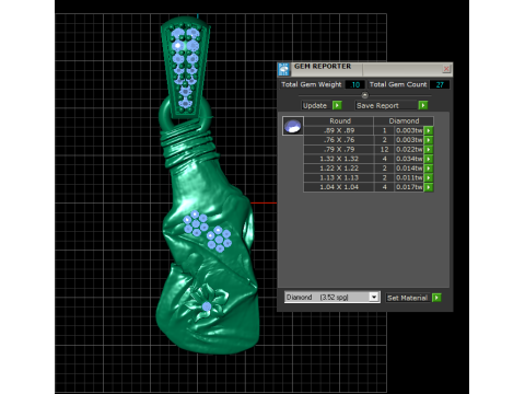 手形花卉吊坠 3D 打印模型 3D 打印模型