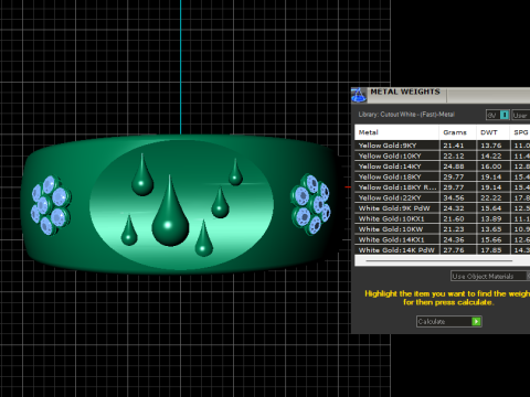 Golden Teardrop Ring 3D Printable Model 3D printmodel