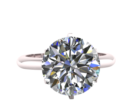 Ruby Solitaire Ring 3D Printable Model 3Dプリントモデル