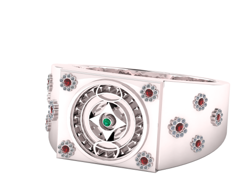 Signet Ring 3D Printable Model 3D प्रिंट मॉडल