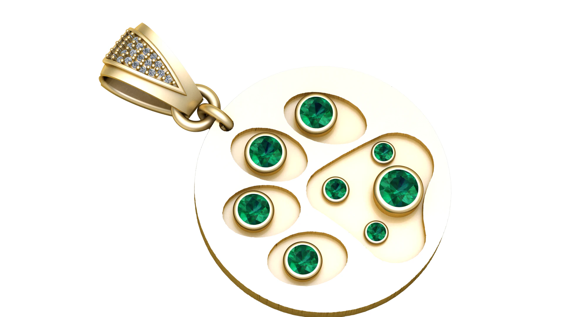 GLAMIRA Pendant 3D Printable Model 3D Print Model .c4d .max .obj .3ds .fbx .stl .blend