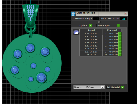 GLAMIRA Pendant 3D Printable Model Modelo de impresión 3D