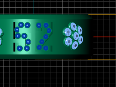 Gold Number 52 Bracelet 3D Printable Model 3Dプリントモデル