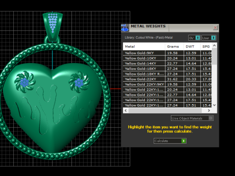 Heart Pendant 3D Printable Model Model do druku 3D