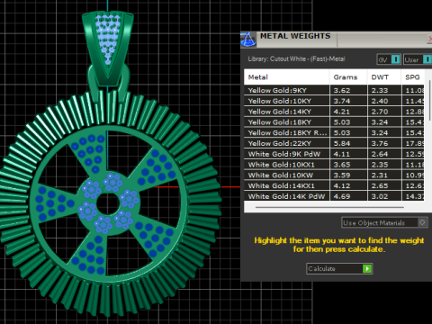 Golden Tier Pendant 3D Printable Model 3D 打印模型