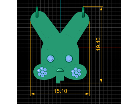 Golden Pikachu Pendant 3D Printable Model 3D प्रिंट मॉडल