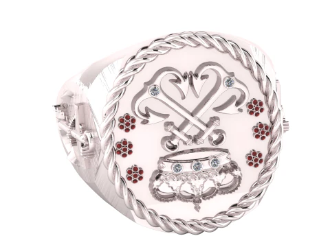 Taaj Gold Ring 3D Printable Model 3D Print Model