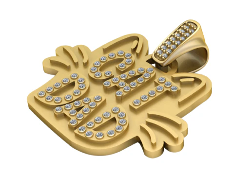 Cat Dad Pendant 3D Printable Model 3D Print Model
