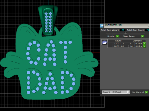 Modello stampabile 3D con pendente Cat Dad Modello di stampa 3D