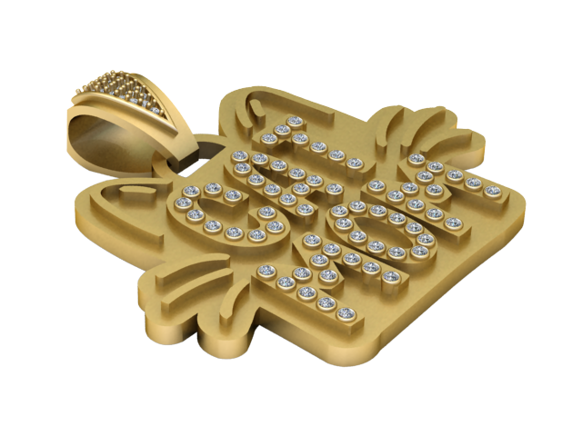 Cat Mom Pendant 3D Printable Model 3D Print Model .c4d .max .obj .3ds .fbx .stl .blend 