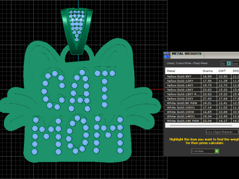 Cat Mom Pendant 3D Printable Model 3D Print Model