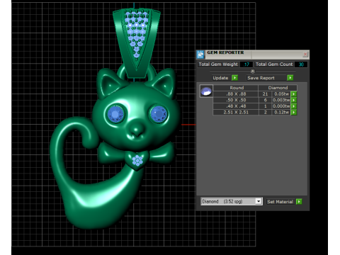 Playful Cat Pendant 3D Printable Model Modèles 3D en vedette