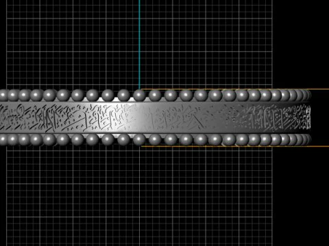 Elegant Arabic calligraphy bracele 3d printable model 3D Print Model