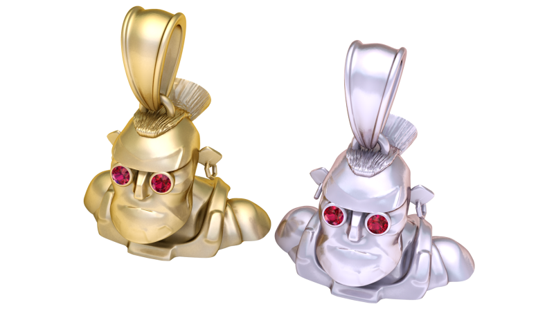Grog Bot Pendant 3D Printable Model 3D Принт Модель .c4d .max .obj .3ds .fbx .stl .blend