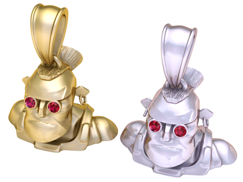 Grog Bot Pendant 3D Printable Model 3D Принт Модель