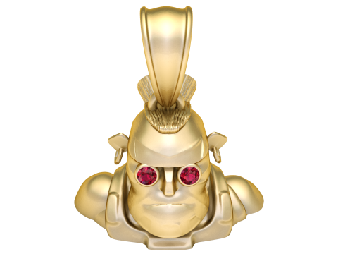 Grog Bot Pendant 3D Printable Model 3D Принт Модель