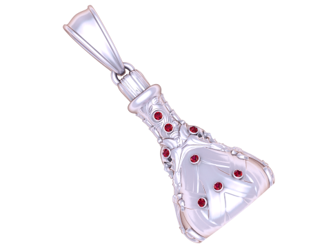 Pot-Shaped Pendant 3D Printable Model 3D 프린트 모델