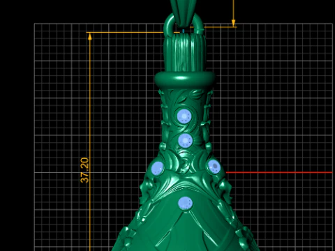 Pot-Shaped Pendant 3D Printable Model 3D Print Model