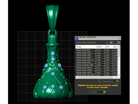Pot-Shaped Pendant 3D Printable Model 3D Print Model