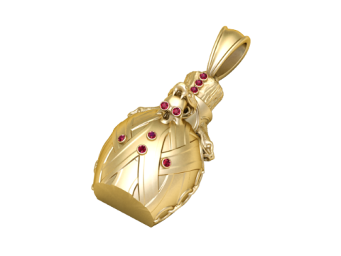 King Pendant 3D Printable Model 3D Print Model