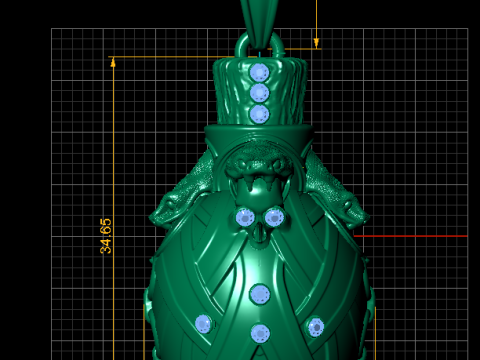 King Pendant 3D Printable Model 3D Print Model