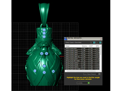 King Pendant 3D Printable Model 3D Print Model