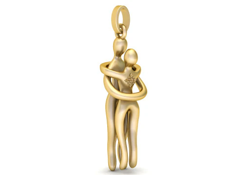 Symbol of Love and Unity Pendant 3D PRINDABLE MODEL 3D Print Model