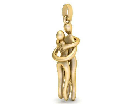 Symbol of Love and Unity Pendant 3D PRINDABLE MODEL 3D Print Model