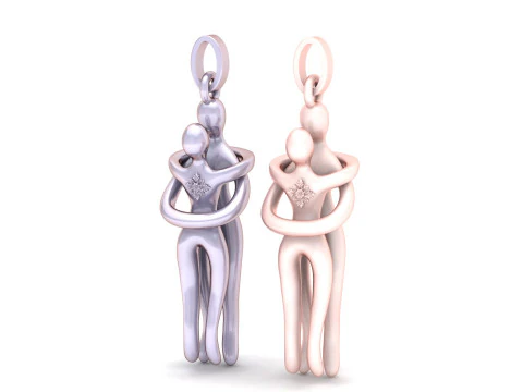 Symbol of Love and Unity Pendant 3D PRINDABLE MODEL 3D Print Model