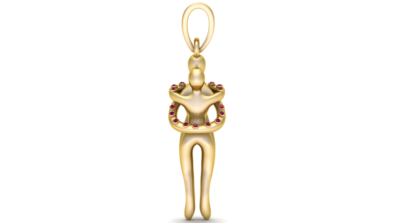 Romantic 3D Printable Jewelry 3D PRINDABLE MODEL Model Cetak 3D .c4d .max .obj .3ds .fbx .stl .blend