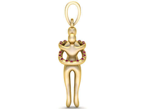 Romantic 3D Printable Jewelry 3D PRINDABLE MODEL Model Cetak 3D