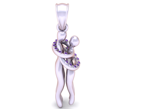 Romantic 3D Printable Jewelry 3D PRINDABLE MODEL Model Cetak 3D