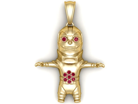 Baby Superman Pendant 3D Printable Model Model do druku 3D