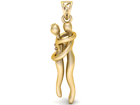 Elegant Jewelry Casting Model Pendant 3DPRINTABLE MODEL Modèles 3D en vedette