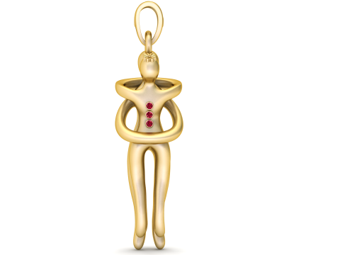 Elegant Jewelry Casting Model Pendant 3DPRINTABLE MODEL 3D Print Model