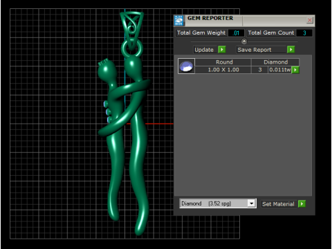 Elegant Jewelry Casting Model Pendant 3DPRINTABLE MODEL 3D Print Model