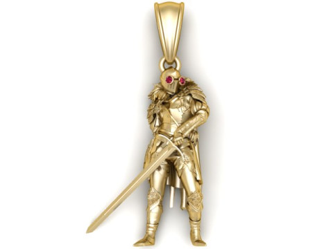 Warrior Pendant 3D Printable Model 3D Druckmodell