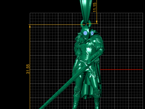 Warrior Pendant 3D Printable Model 3D Druckmodell