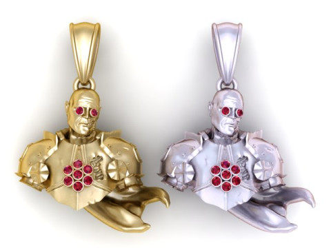 Marvel Comics Pendant 3D Printable Model Modelo de Impressão 3D
