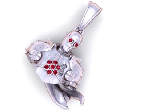 Marvel Comics Pendant 3D Printable Model Modelo de Impressão 3D