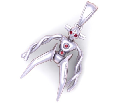 Robot Pendant 3D Printable Model Modello di stampa 3D