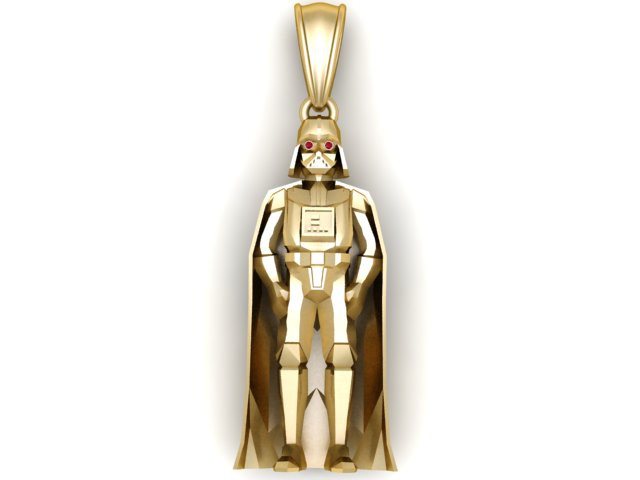 Darth Vader Pendant 3D Printable Model 3D Принт Модель .c4d .max .obj .3ds .fbx .stl .blend