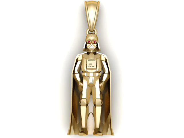 Darth Vader Pendant 3D Printable Model 3D Print Model .c4d .max .obj .3ds .fbx .stl .blend 