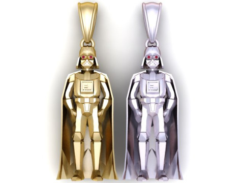 Darth Vader Pendant 3D Printable Model 3D Принт Модель