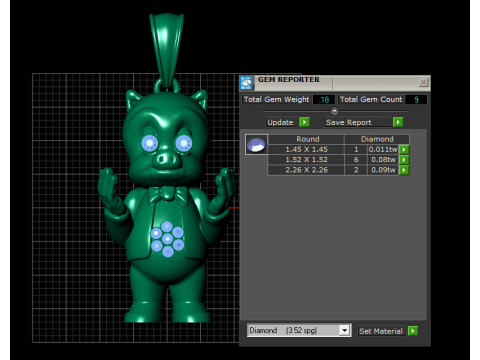Pig Pendant 3D Printable Model Modelo de impresión 3D