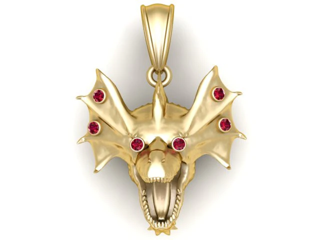 Aurum Draconis Pendant 3D Printable Model 3D Print Model .c4d .max .obj .3ds .fbx .stl .blend 