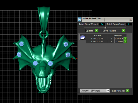 Aurum Draconis 吊坠 3D 打印模型 3D 打印模型