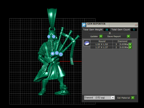 Bagpiper Pendant 3D Printable Model 3D Print Model