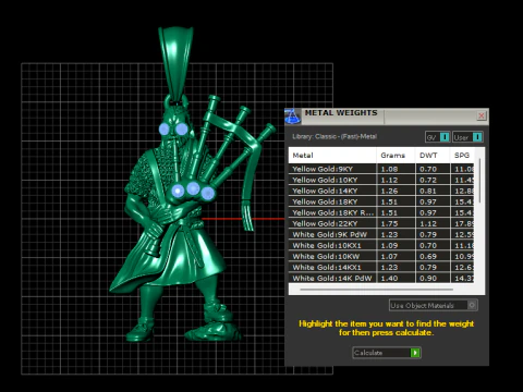 Bagpiper Pendant 3D Printable Model 3D Print Model